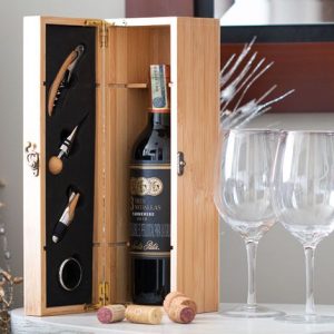 Caja de Bamboo para una Botella