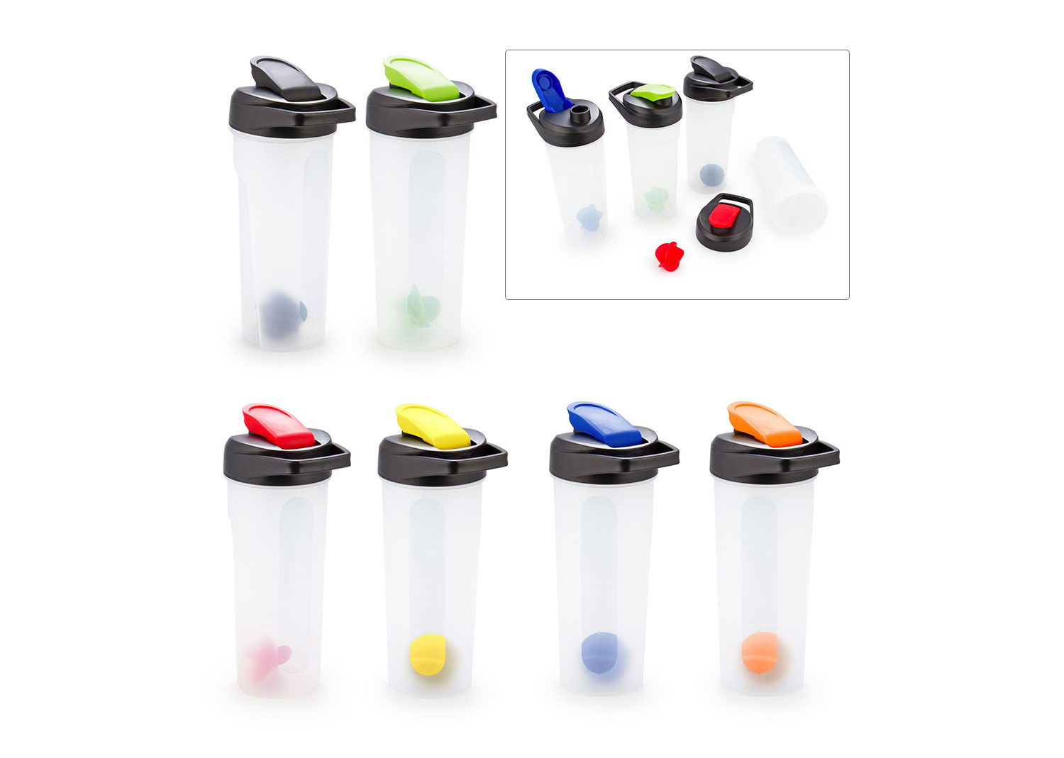 Botella Shaker Round 600ml